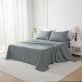Load image into Gallery viewer, Enjoy silky softness and easy care with our Brushed 75D Premium Microfibre Flat Sheet, smooth, durable, and perfect for year-round comfort.-Bedding-Single-Ezymall AU