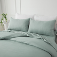Load image into Gallery viewer, Experience luxurious softness and easy care with our Brushed 75D Premium Microfibre Quilt Cover Set — smooth, durable, and beautifully refined.-Bedding-Ezymall AU