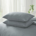 Load image into Gallery viewer, Experience luxurious softness and easy care with our Brushed 75D Premium Microfibre Quilt Cover Set — smooth, durable, and beautifully refined.-Bedding-Ezymall AU