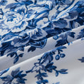 Load image into Gallery viewer, Blue and white floral brushed microfibre quilt cover set. Soft, elegant, and easy-care. Includes 1 quilt cover and 2 pillowcases for year-round comfort.-Bedding-Single-Ezymall AU