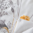 Load image into Gallery viewer, Soft brushed microfibre quilt cover set with yellow and grey wildflowers. Cozy, elegant, and easy-care. Includes 1 quilt cover and 2 pillowcases.-Bedding-Single-Ezymall AU
