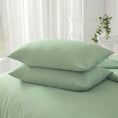 Load image into Gallery viewer, Experience lasting comfort with our Premium Cotton Pillowcase Set, soft, breathable, and beautifully woven for strength and timeless style.-Bedding-Ezymall AU