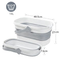 Load image into Gallery viewer, Get the BOOMJOY Collapsible Bucket in grey. This 14L foldable multipurpose water bucket is perfect for saving space. Order now for easy storage!-Cleaning Products-Ezymall AU
