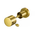 Load image into Gallery viewer, Enhance your bathroom with our Brush Bass Gold Brass Circle Wall Taps. This pair of stylish taps offers durability and a modern aesthetic. Upgrade your space today!-Wall Mixer-Ezymall AU