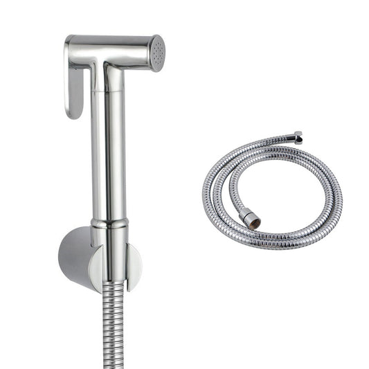 Brass round toilet bidet spray in chrome