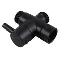 Load image into Gallery viewer, Upgrade your toilet with our Brass Round Toilet Bidet Spray Diverter in Black. Durable and stylish, it provides a seamless bidet integration for enhanced hygiene.-Bidet-Ezymall AU