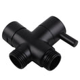 Load image into Gallery viewer, Upgrade your toilet with our Brass Round Toilet Bidet Spray Diverter in Black. Durable and stylish, it provides a seamless bidet integration for enhanced hygiene.-Bidet-Ezymall AU