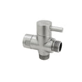 Load image into Gallery viewer, Install a bidet easily with our Brass Round Toilet Bidet Spray Diverter in Brushed Nickel Silver. Durable brass construction ensures long-lasting performance.-Bidet-Ezymall AU