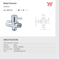 Load image into Gallery viewer, Enhance your toilet with this gunmetal grey bidet spray diverter. Durable brass construction ensures long-lasting performance. Easy to install and use. Shop now!-Bidet-Ezymall AU