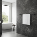Load image into Gallery viewer, Maximize your bathroom space with the CADDENCE double towel rail in gunmetal grey brass, 800mm. This sturdy and stylish rail offers ample room for towels, combining practicality with modern design.-Towel Rail-Ezymall AU