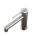 Load image into Gallery viewer, Upgrade your basin with the CADDENCE Short Basin Mixer in Brushed Nickel Silver. Made from solid brass, this mixer offers durability and a modern aesthetic.-Basin Mixer-Ezymall AU