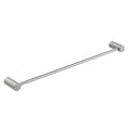 Load image into Gallery viewer, The CADDENCE Single Towel Rail 600mm in Brushed Nickel Silver offers a sleek and modern solution for your bathroom. Made from solid brass, this towel rail combines durability with style. Shop now at Ezymall Australia!-Towel Rail-Ezymall AU