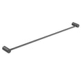 Load image into Gallery viewer, Keep your towels tidy with the CADDENCE single towel rail in brass with a gunmetal grey finish. This 800mm rail is durable and stylish. Shop now at Ezymall!-Towel Rail-Ezymall AU