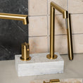 Load image into Gallery viewer, Buy CADDENCE Split Type Basin Mixer in Solid Brass with Brushed Brass Gold finish. Modern design and durable construction. Shop now!-Basin Mixer-Ezymall AU