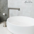 Load image into Gallery viewer, Enhance your basin with the CADDENCE Split Type Basin Mixer in Brushed Nickel Silver. Made from solid brass, this mixer combines durability with a sleek, modern design.-Basin Mixer-Ezymall AU