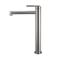 Load image into Gallery viewer, Buy CADDENCE Tall Basin Mixer in Solid Brass with Brushed Nickel Silver finish. Modern design and durable construction. Upgrade your basin today!-Basin Mixer-Ezymall AU
