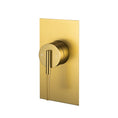 Load image into Gallery viewer, Upgrade your bathroom with the CADDENCE wall mixer in solid brass with brushed brass gold finish. Modern design and durable construction. Shop now!-Wall Mixer-Ezymall AU