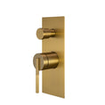 Load image into Gallery viewer, Upgrade your bathroom with the CADDENCE diverter mixer in solid brass with brushed brass gold finish. Modern design and durable construction. Shop now!-Diverter Mixer-Ezymall AU