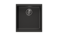 Load image into Gallery viewer, The Carysil Enigma Black Granite Stone Sink offers a modern look. Measuring 430x460x200mm, this single bowl sink is a stylish and durable addition to your kitchen. Shop now!-Kitchen Sink-Ezymall AU