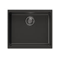 Load image into Gallery viewer, Upgrade your kitchen with the Carysil Enigma Granite Stone Single Bowl Sink in black. Compact size: 530x460x220mm. Durable and stylish. Buy now at Ezymall!-Kitchen Sink-Ezymall AU