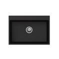 Load image into Gallery viewer, Carysil granite stone single bowl kitchen sink 680 x 500 x 220 mm black