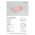 Load image into Gallery viewer, CLAYA Colour Plus-37 above counter basin with matte pink interior and natural white exterior. Premium ceramic 370mm basin for modern bathroom vanities.-Basin Sink-Ezymall AU