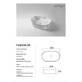 Load image into Gallery viewer, CLAYA Fusion-50 above counter basin with matte white Carrara marble finish. Durable fine ceramic basin with 32mm non-overflow waste for modern bathrooms.-Basin Sink-Ezymall AU