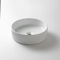 Load image into Gallery viewer, CLAYA Lucid-40 above counter basin in gloss white ceramic. 400mm round basin for modern bathrooms.-Basin Sink-Ezymall AU