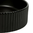 Load image into Gallery viewer, CLAYA Lucid-40 above counter basin in matte black ceramic. 400mm round basin for modern bathrooms.-Basin Sink-Ezymall AU