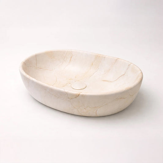 CLAYA serra 48 ceramic above counter basin matte stone marble