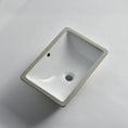 Load image into Gallery viewer, CLAYA UM-465 under counter basin in gloss white ceramic. 465mm undermount basin with overflow for modern bathroom vanities.-Basin Sink-Ezymall AU