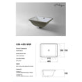Load image into Gallery viewer, CLAYA UM-465 under counter basin in matte white ceramic. 465mm undermount basin with overflow for modern bathroom vanities.-Basin Sink-Ezymall AU