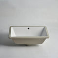 Load image into Gallery viewer, CLAYA UM-5334 under counter basin in gloss white ceramic. 530mm undermount basin with overflow for modern bathroom vanities.-Basin Sink-Ezymall AU