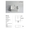 Load image into Gallery viewer, CLAYA WH-42 basin in gloss white ceramic. 420mm basin suitable for wall hung or above counter installation with overflow design.-Basin Sink-Ezymall AU
