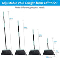 Load image into Gallery viewer, The DALIPER Heavy-Duty Angled Outdoor Broom features a 60° bristle design and a 140cm adjustable handle. Perfect for outdoor cleaning. Get yours today!-Cleaning Products-1 x Heavy Duty Broom-Ezymall AU