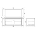 Load image into Gallery viewer, Upgrade your bathroom with the Elva 1190mm Wall Hung Vanity. Natural Oak finish, rounded edges and premium top options available.-Vanity-Brushed Brass Gold-Cabinet Only-Ezymall AU