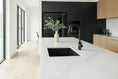Load image into Gallery viewer, The Granite Arete Stone Single Bowl Kitchen Sink measures 457x406mm and features a sleek black finish. Durable and stylish, perfect for modern kitchens. Upgrade your space today!-Kitchen Sink-Ezymall AU