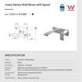 Load image into Gallery viewer, Upgrade your basin with the IVANO Solid Brass Spout Mixer in Chrome Silver. This classic and durable mixer adds a sleek touch to your bathroom.-Spout Mixer-Ezymall AU