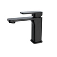 Load image into Gallery viewer, Upgrade your bathroom with the IVANO Solid Brass Short Basin Mixer in Black. This stylish and durable mixer offers a modern touch and reliable performance. Shop now!-Basin Mixer-Ezymall AU