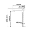 Load image into Gallery viewer, IVANO solid brass tall basin mixer brushed brass gold – view 7