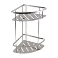 Load image into Gallery viewer, Organize your bath essentials with the IVANO Stainless Steel Double Bath Caddy in Chrome Silver. Durable, stylish, and easy to install. Shop now at Ezymall!-Bath Caddy-Ezymall AU