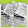 Load image into Gallery viewer, IVYROLL 2-in-1 Grout Brush with Long Handle, V-Shaped Bristles & Squeegee Brush – alternate view 3