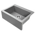 Load image into Gallery viewer, Upgrade your kitchen with the Laveo Komodo Granite Stone Single Bowl Kitchen Sink. Measuring 490x550x220mm in grey, this sink combines durability with a modern aesthetic. Perfect for any contemporary kitchen.-Kitchen Sink-Ezymall AU