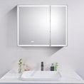 Load image into Gallery viewer, Upgrade your bathroom with our LED Mirror Shaving Cabinet. Features double doors, adjustable lighting, and defogging. Dimensions: 900x720mm. Fast shipping across Australia.-Shaving Cabinet-Ezymall AU