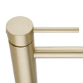 Load image into Gallery viewer, Upgrade your basin with the LUCID PIN Solid Brass Tall Basin Mixer in Light Brushed Brass Gold. Stylish, durable, and easy to install. Order now at Ezymall!-Basin Mixer-Ezymall AU