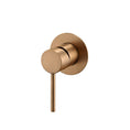 Load image into Gallery viewer, Upgrade your bathroom with this solid brass wall mixer. Featuring a brushed copper finish, this LUCID PIN mixer combines style and functionality for a premium experience.-Wall Mixer-Ezymall AU