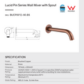 Load image into Gallery viewer, Brushed Copper bath spout suitable for bath or basin mixers, featuring 5 Star WELS rating, Watermark approval, and 15-year warranty.-Spout-Ezymall AU