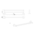 Load image into Gallery viewer, Organize your bathroom with this stainless steel double towel rail in brushed copper from LUCID PIN. Measuring 790mm, it offers ample space. Shop now!-Towel Rail-Ezymall AU