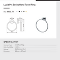 Load image into Gallery viewer, Enhance your bathroom with the LUCID PIN gunmetal grey hand towel ring. Constructed from stainless steel, this ring offers a modern and sleek look. Available at Ezymall!-Hand Towel Rail-Ezymall AU