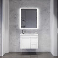 Load image into Gallery viewer, Upgrade your bathroom with the Miami 735mm Wall Hung Vanity. Fluted design, flexible storage and premium top options available.-Vanity-Left Hand Drawers-Cabinet Only-Ezymall AU